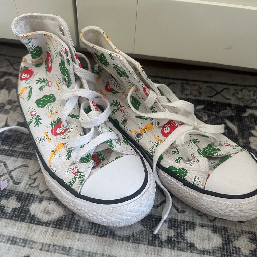 Converse Kids Sneakers - White with Multicolor Print